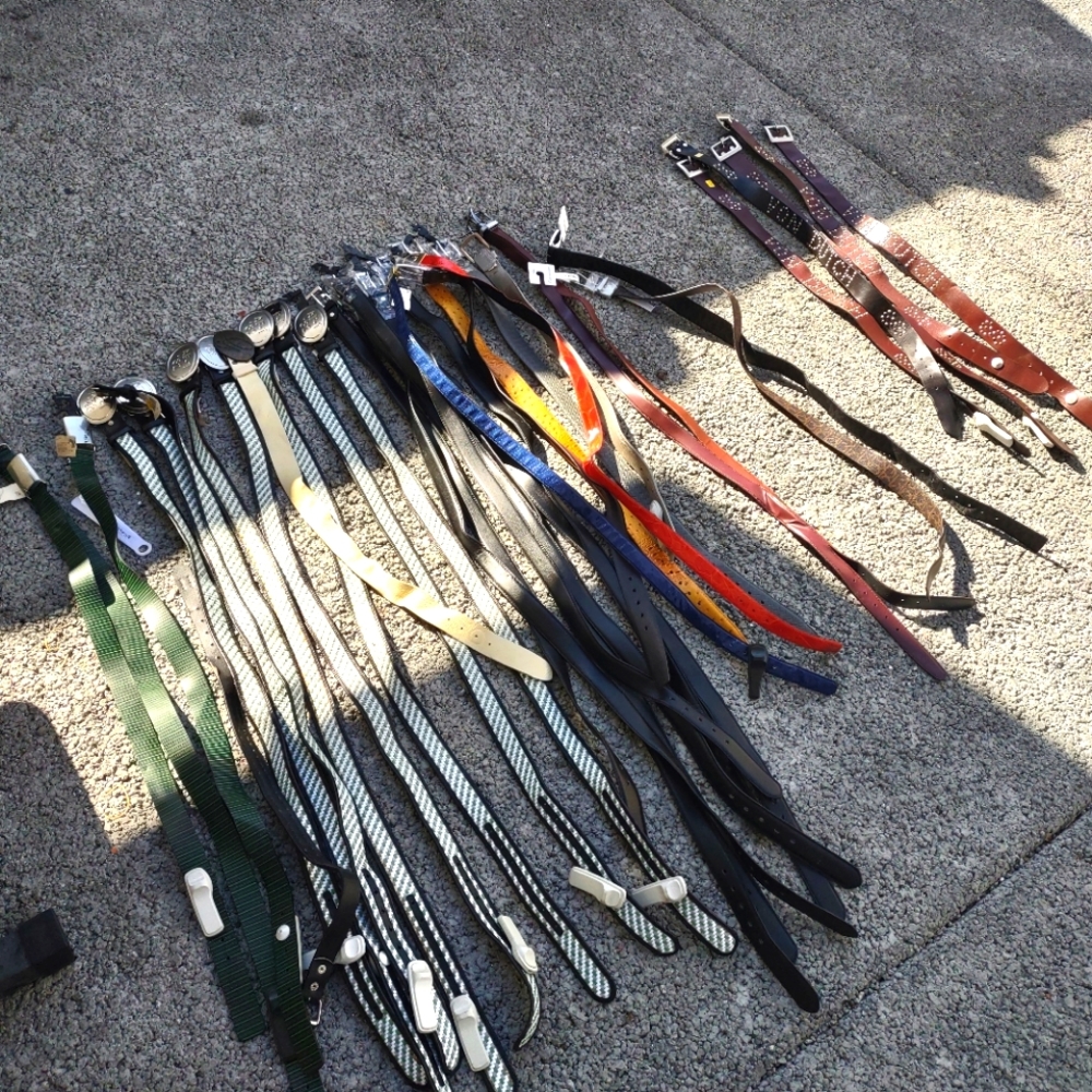 Assortment of name brand belts